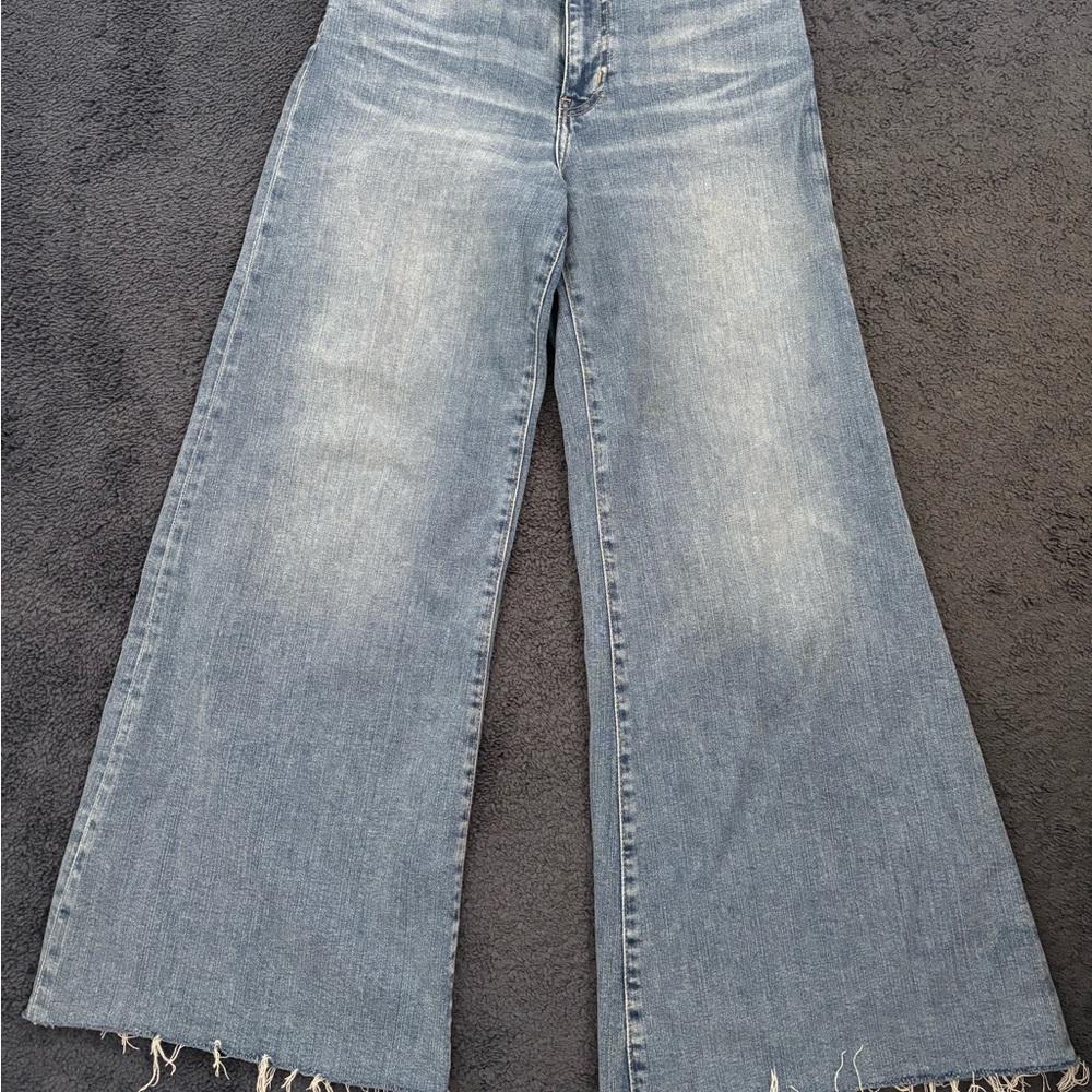 Frame Denim Light Blue Le Palazzo Crop